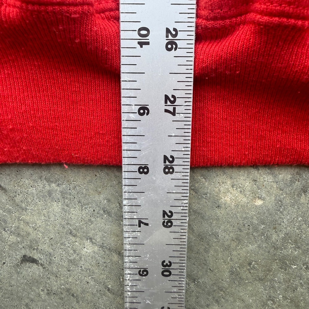 Vintage Russell Athletic Texas Tech Hoodie Red XL USA Collegiate Sweatshirt - Picture 8 of 8